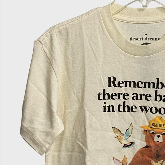 NWT Desert Dreamer Remember There Are Babes In The Wood T-Shirt Sz XS Off-White - Picture 3 of 16